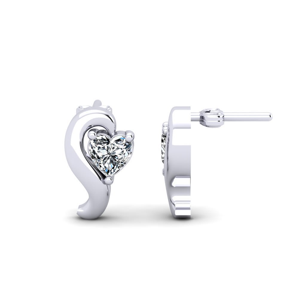 Sterling Silver Ear Studs Gender: Women