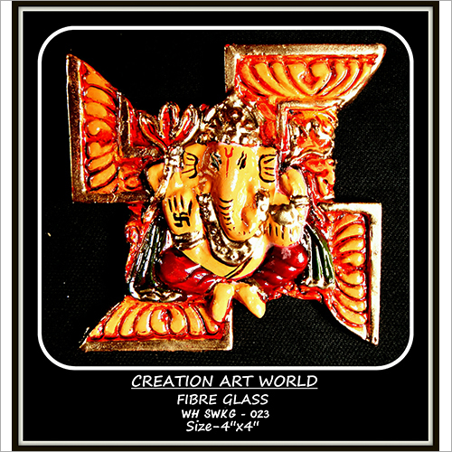 स्वस्तिक डिज़ाइन गणेश वॉल हैंगिंग