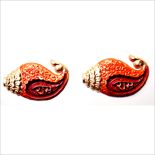 Shell Ram Ram Rakhi Soun - Fiberglass, 2.5 Inches | Handmade Finish, Multicolor Design, Unique Festive Decor