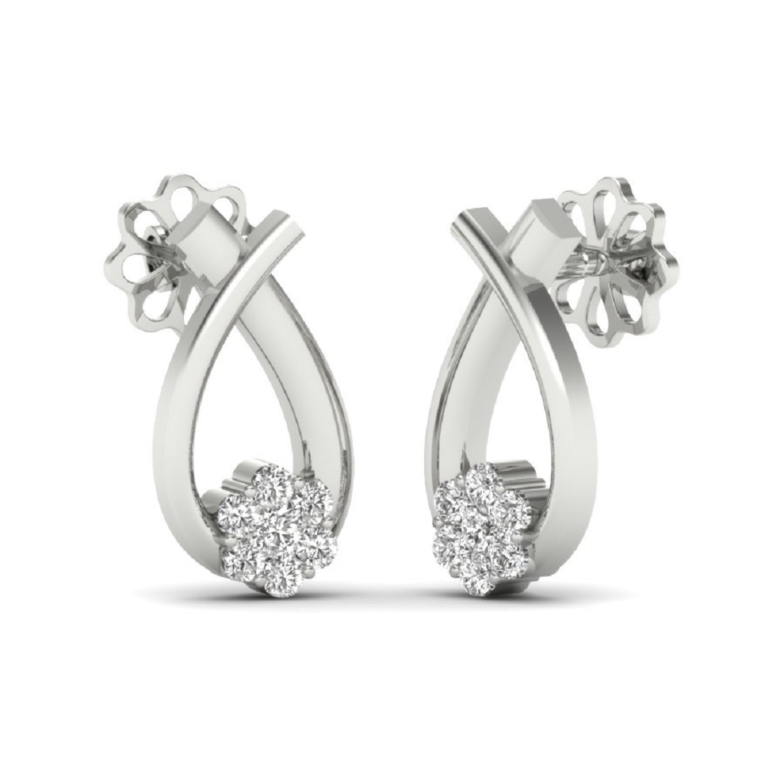 Silver Studs Earrings Gender: Women