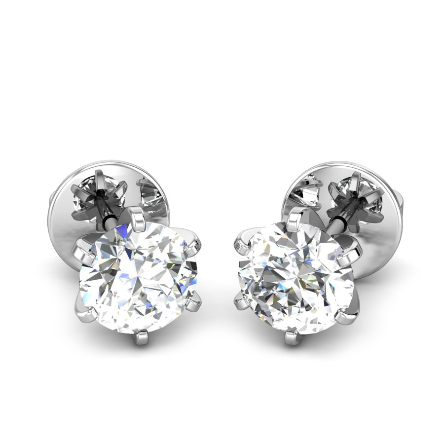 Silver Stud Earrings Gender: Women