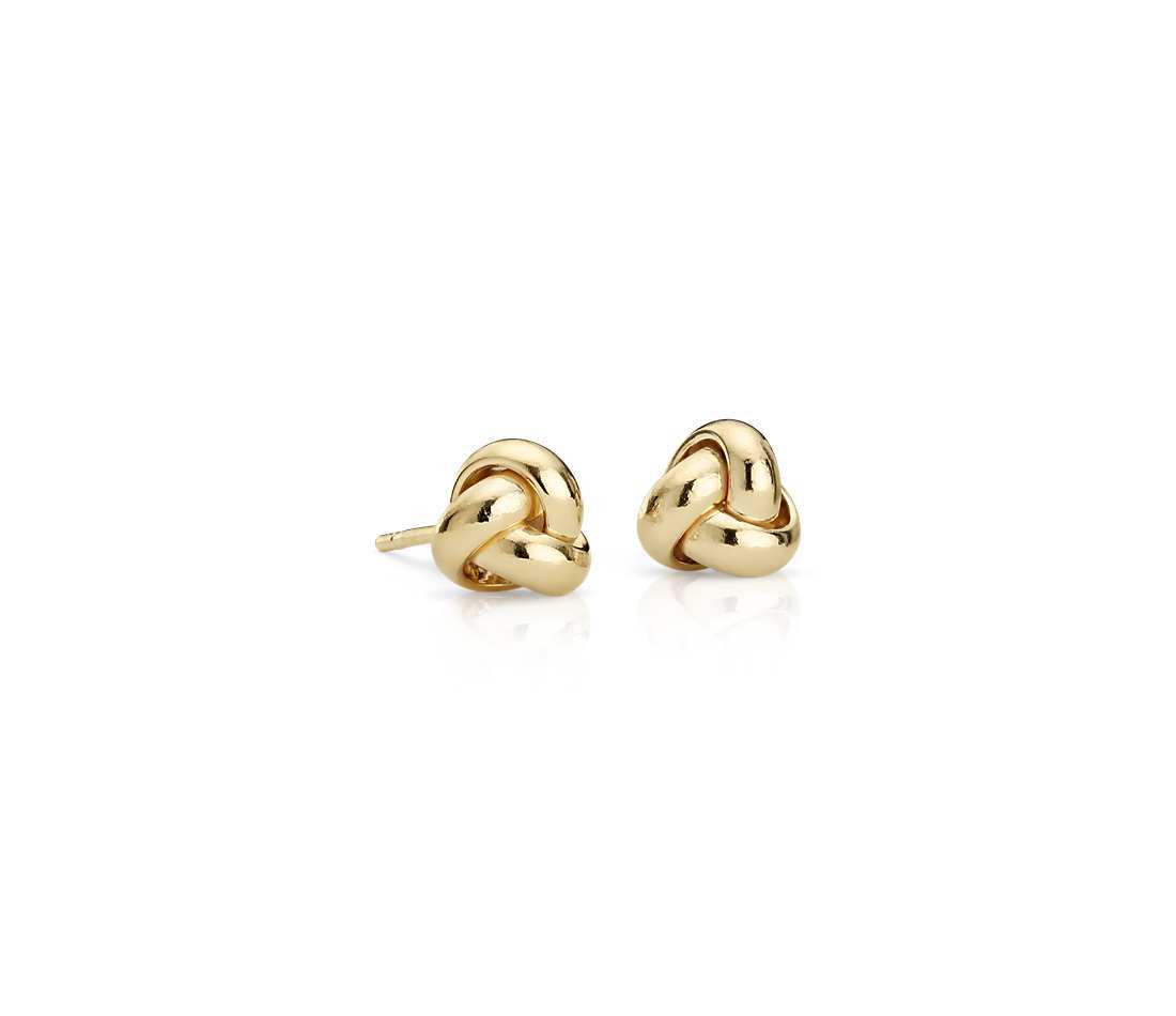 Silver Knot Ear Studs Gender: Women