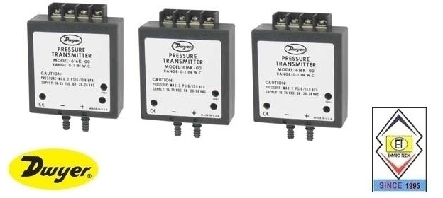 Dwyer 616kd-03-v Differential Pressure Transmitter Measure Pressure Of: Gas