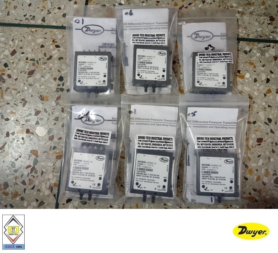 Dwyer 616kd-05-v Differential Pressure Transmitter Measure Pressure Of: Gas