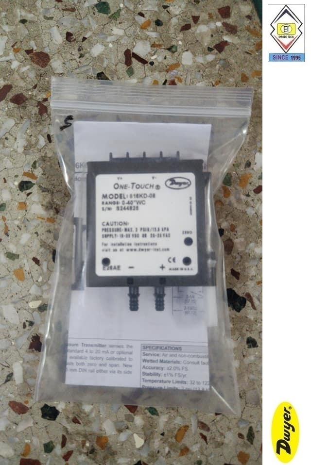 Dwyer 616kd-06-v Differential Pressure Transmitter Measure Pressure Of: Gas