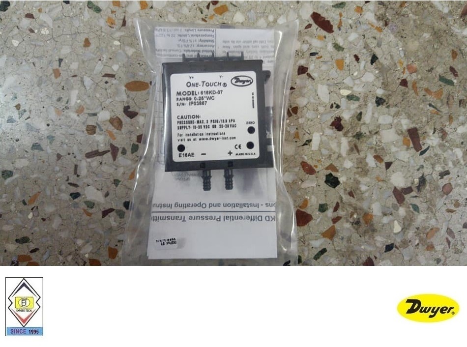 Dwyer 616kd-06-v Differential Pressure Transmitter Measure Pressure Of: Gas