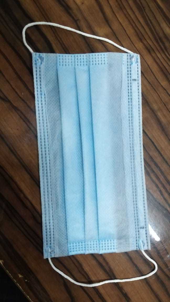 Face Mask - Non Woven Fabric, 175x90 Mm, Blue | Anti-pollution, Stretchable Lycra, Perfect Fit For Driving, Jogging, And Outdoor Use