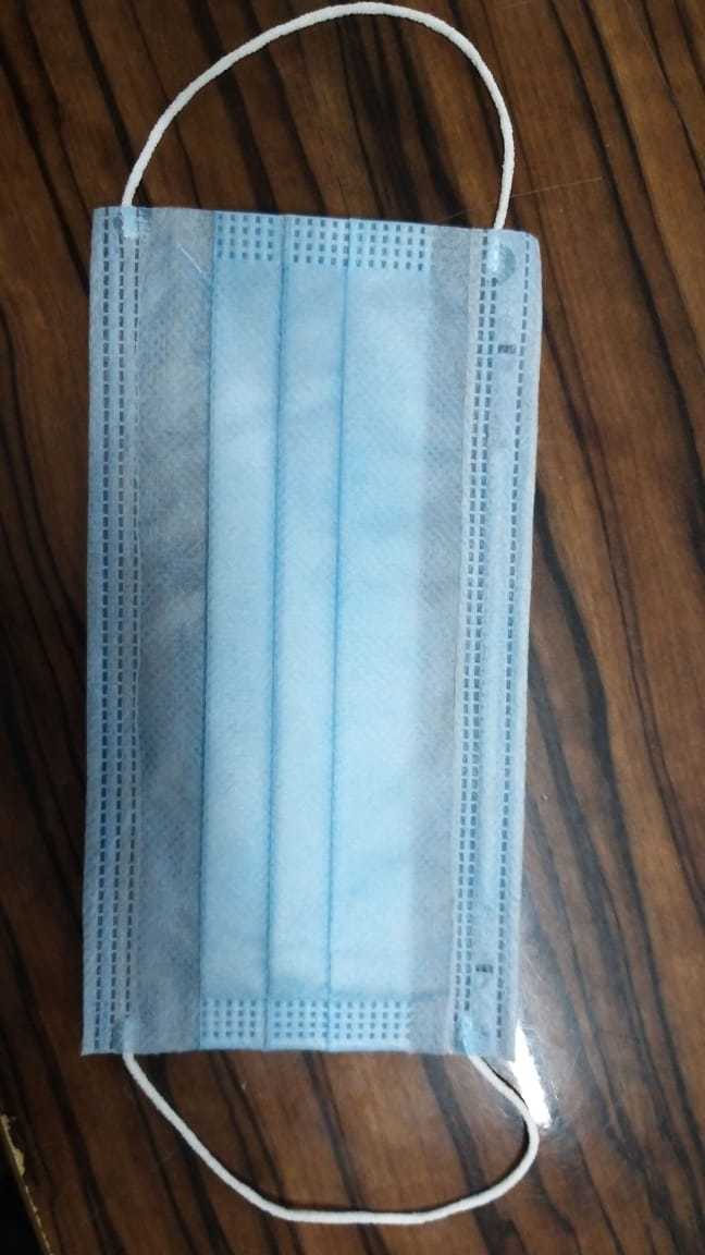 Face Mask - Non Woven Fabric, 175x90 Mm, Blue | Anti-pollution, Stretchable Lycra, Perfect Fit For Driving, Jogging, And Outdoor Use