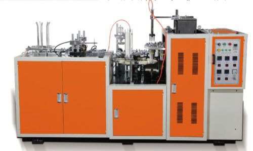 Fully Automatic Paper Cup Making Machine - Metal Build, 1 Year Warranty | Automatic Operation, Versatile Paper Cup Production