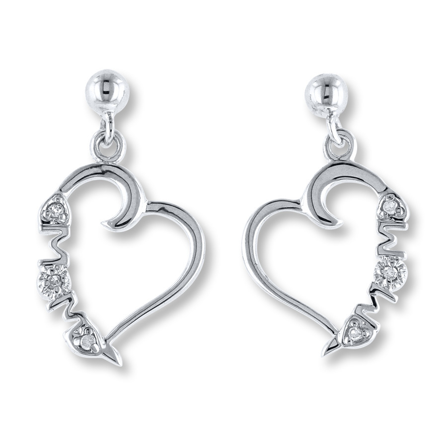 Sterling Silver Drop Earrings - 92.5% Pure Silver With Cubic Zirconia, High Polish Rhodium Plating, Clip-on Design For Women, Perfect For Gifts And Parties