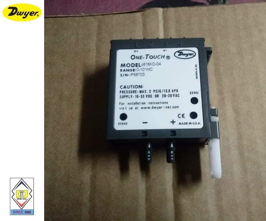 Dwyer 616kd-a-02-v Differential Pressure Transmitter Accuracy: +/-0.25% F.s.