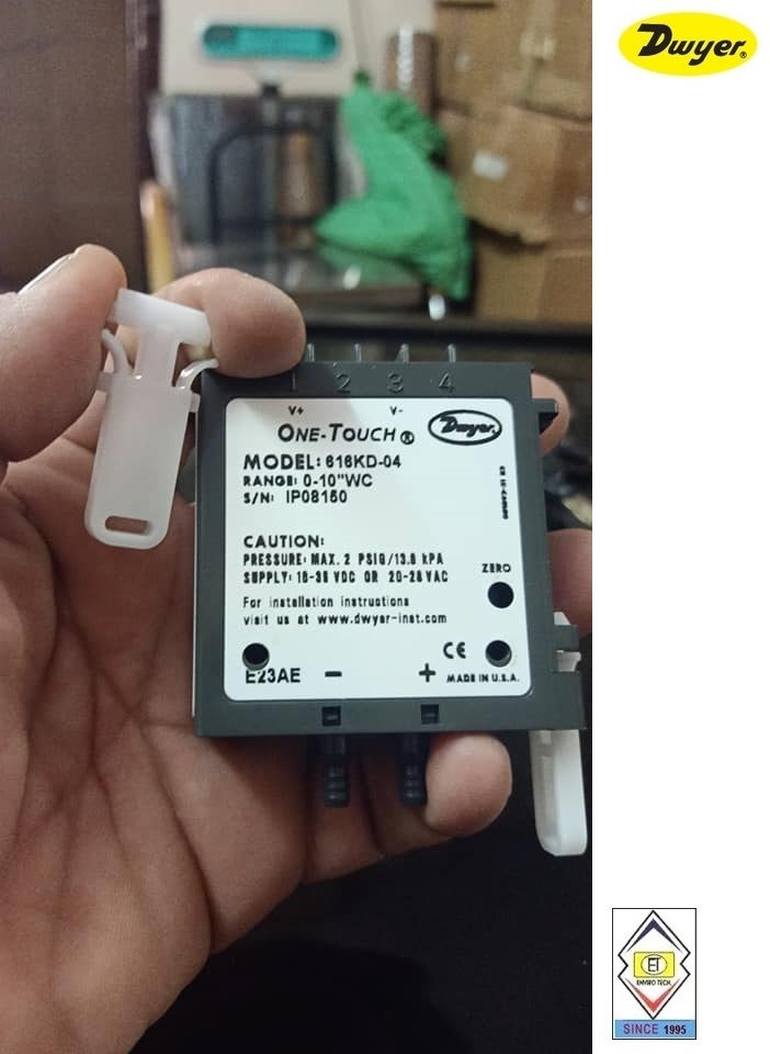 Dwyer 616kd-a-02-v Differential Pressure Transmitter Accuracy: +/-0.25% F.s.