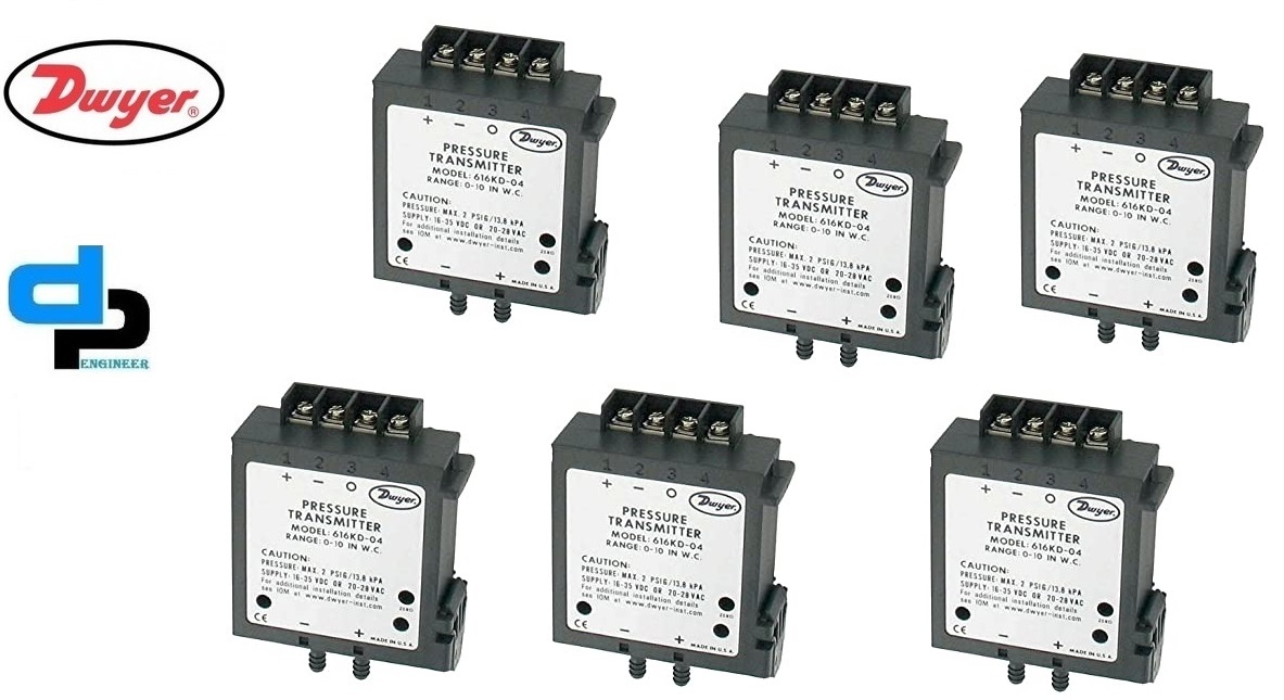 Dwyer 616kd-05-v Differential Pressure Transmitter Accuracy: 2% %