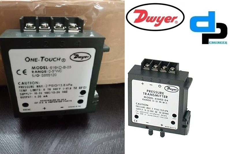 Dwyer 616kd-06-v Differential Pressure Transmitter