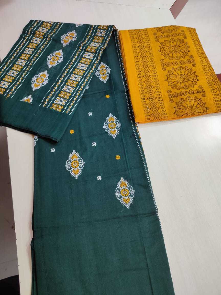 Red Pure Bomkai Sambalpuri Full Suit Set.