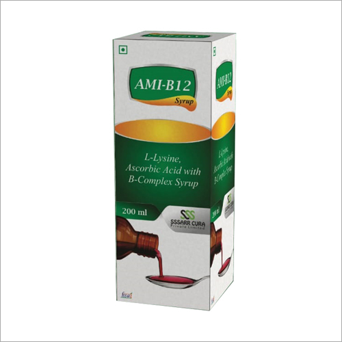 L-Lysine Ascorbic Acid with B-Complex Syrup - 200 ml Liquid | Highly Effective, Prescribed Dosage Guidelines, Premium Quality Ingredients