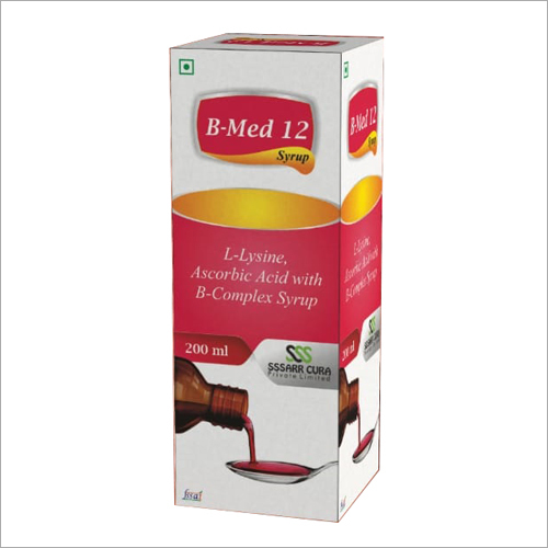 L-Lysine Ascorbic Acid B-Complex Syrup - 200 ml Liquid Formula | As Per Prescription Dosage, Store at Normal Temperature