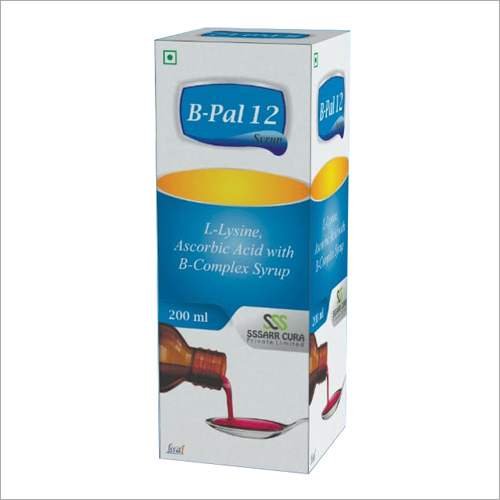 L-Lysine Ascorbic Acid with B-Complex Syrup - 200 ml Liquid | General Medicine, Dosage as Per Prescription, Store at Normal Temperature