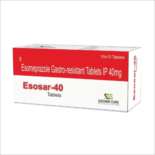40 mg Esomeprazole Gastro-Resistant Tablets - Relieves Acid Reflux, Heartburn, Ulcers | Suitable for All, 10 x 10 Tablet Boxes