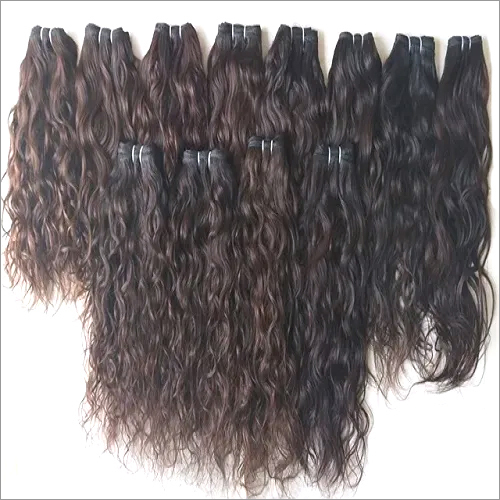 Temple Wavy Best Human Hair Extensions - Color: Natural Color