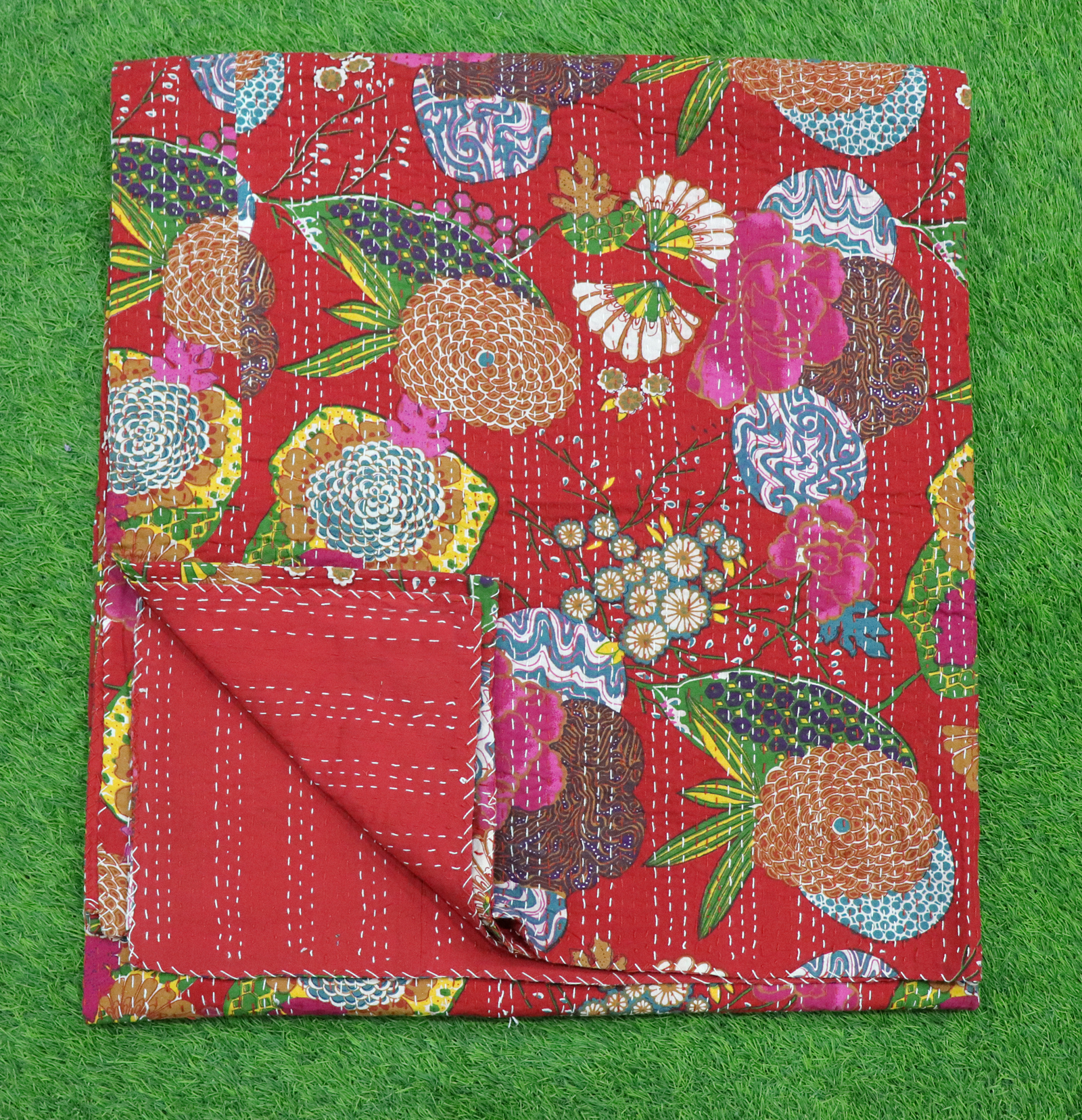 Kantha Bed Covers - Color: Available In Different Color