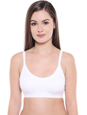 White Skin Black Body Care Sports Bra 1604