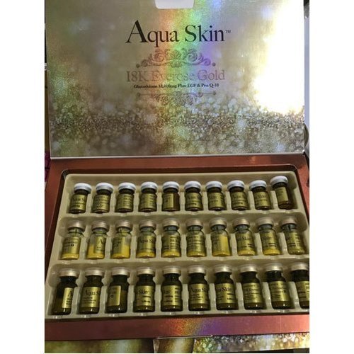 Aqua Skin 18K Everose Gold Glutathione Injection - Age Group: After 12 Years Old Age People Can Start Using