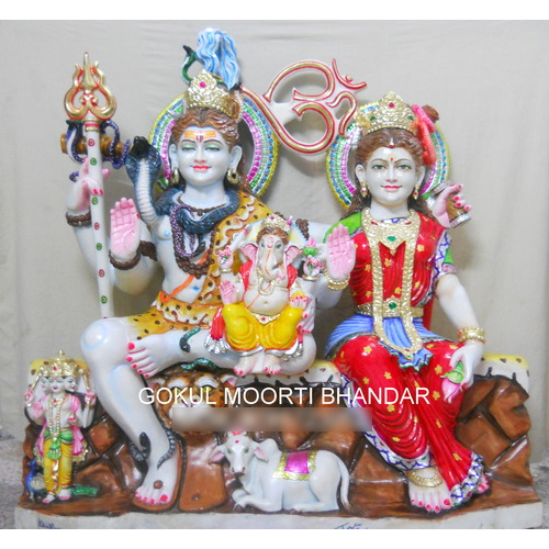 Marble God Statue - 12 Inch Handmade Hinduism Design | Durable, Eco-Friendly, Fireproof, Easy to Clean, Lightweight, Rust Proof, Water Resistant
