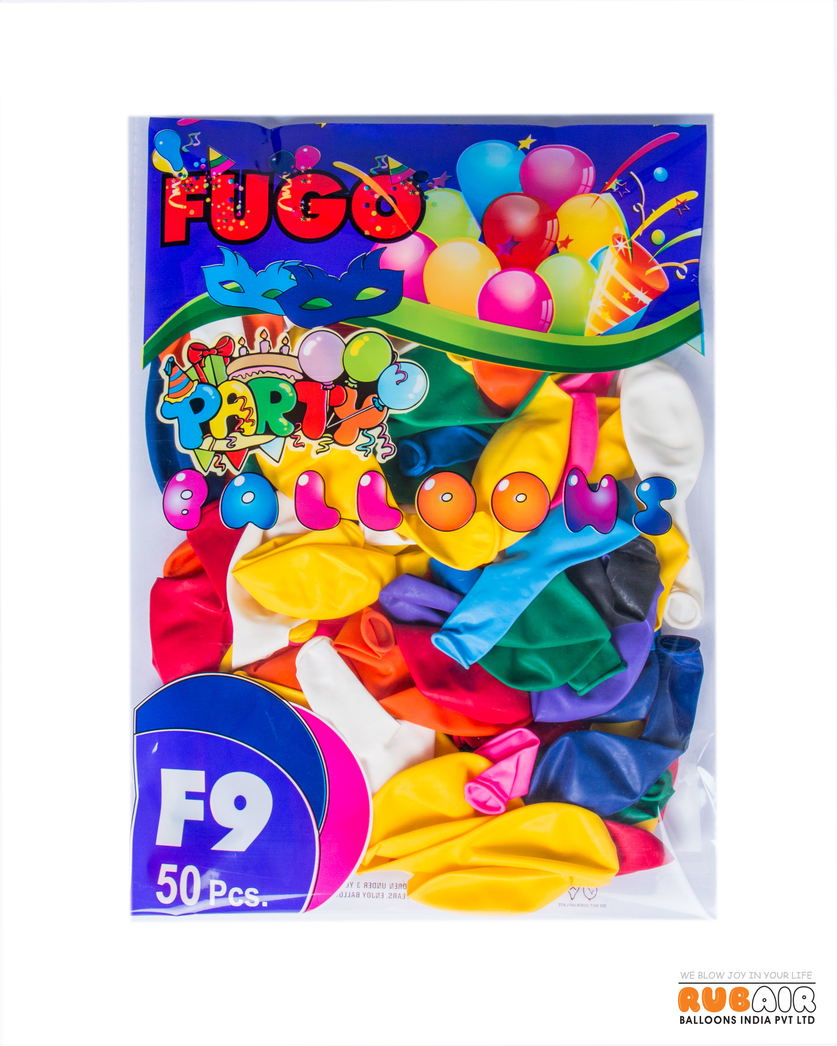 1.5 G Party Balloons - 9" Round Natural Rubber | Non-toxic, Eco-friendly, Ideal For Normal Air Use, Screen Printing Design