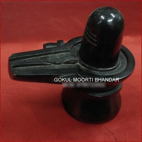 Black Marble Jaleri - Marble, 3 Inch Height, Black Color | Durable, Easy to Clean, Lightweight, Rust Proof, Eco-Friendly, Handmade Hindu Religious Theme