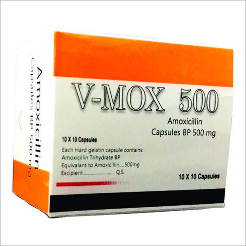 500 mg Amoxicillin Capsules BP - Treats Bacterial Infections, Dosage As Per Suggestion, Store In Dark & Dry Place