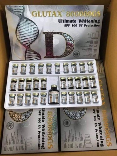 Glutax 800000Gs Ultimate Whitening Spf 100 Uv Protection Glutathione Injection - Age Group: After 12 Years Old Age People Can Start Using