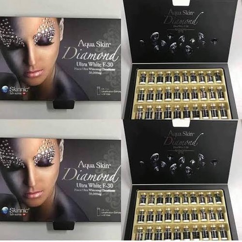 Aqua Skin Diamond Ultra White F 30 Glutathione Injections - Age Group: After 12 Years Old Age People Can Start Using