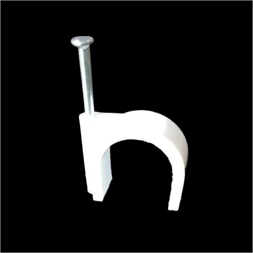 PVC Cable Clip - PVC, Size 2.5mm-50mm, Color White | Waterproof, Weather Proof, Durable Design for Secure Cable Management