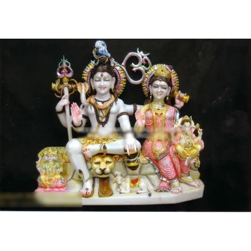 Marble God Statue - White Polished Finish, Variable Dimensions And Weight | Traditional Art For Religious Display, Home Decor, And Spiritual Practice