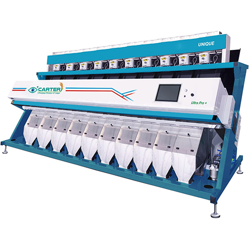 Basmati Rice Color Sorter - Carbon Steel, 6-7 Tons/Hour Output | 99% Accuracy, Unique Air Compressor, 80-72-63 Channels