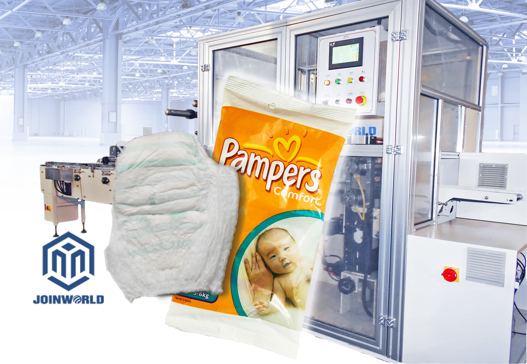 Baby Diaper Automatic Feeder For Flow Wrapper