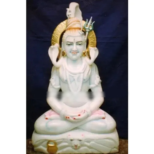 Mahadev Marble Statue - Height: Medium Inch (In)