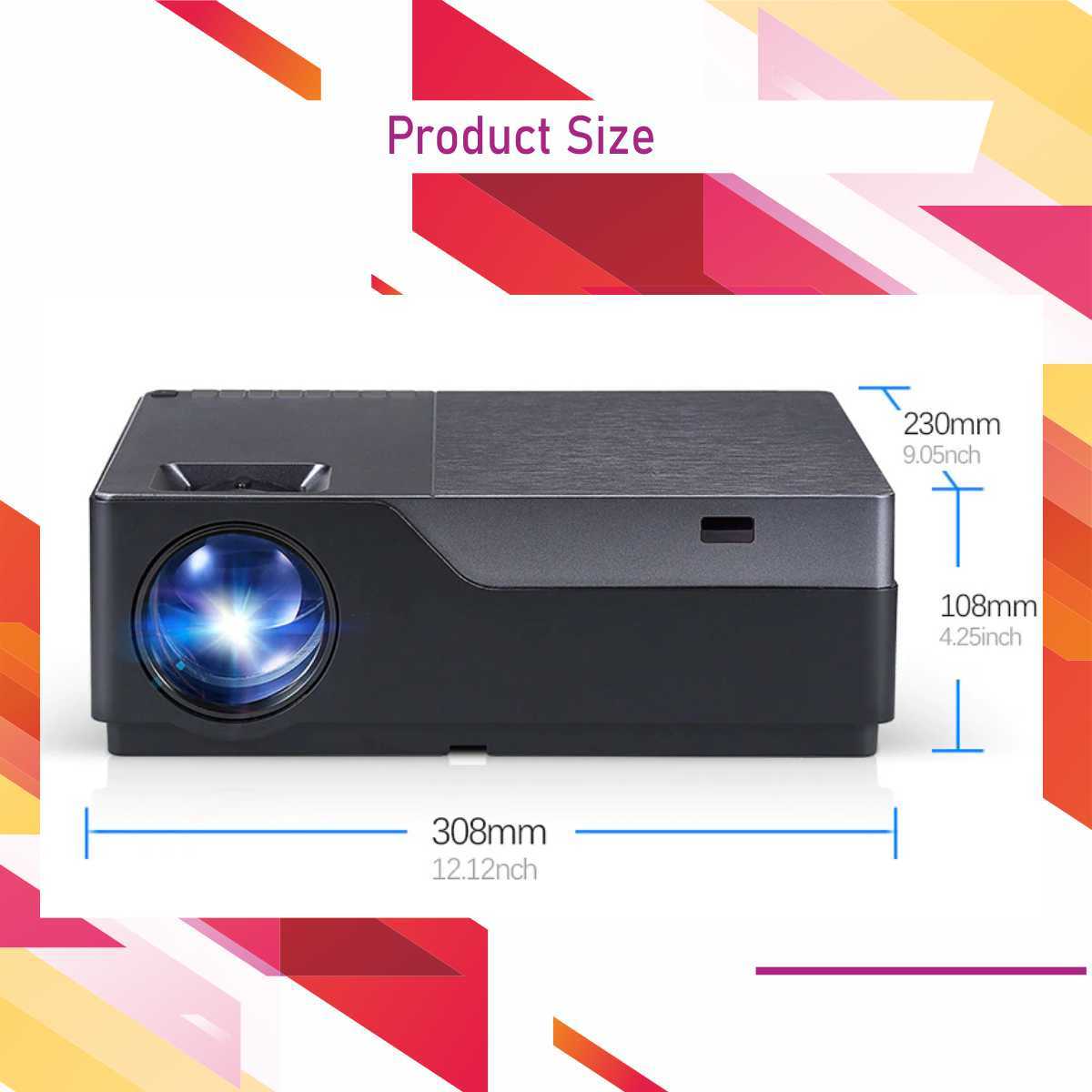 Aun M18up Projector Brightness: 5500 Lumens
