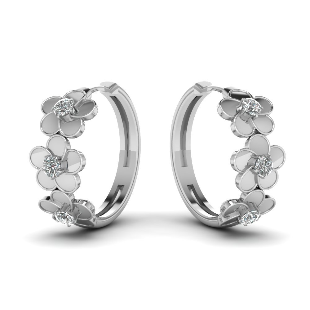 92.5 Silver Hoop Earrings Gender: Women