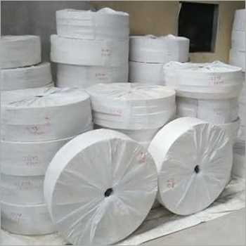 White Plain Paper Cup Bottom Roll - Paper Material, Disposable Usage, White Color | Ideal for Making Custom Paper Cups