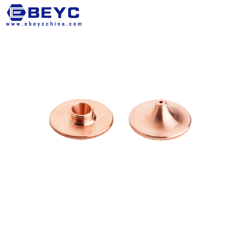 Precitec Ceramic Laser Nozzle - 0.8-6.0mm Caliber, Copper Color With M11 Thread And 28mm Diameter