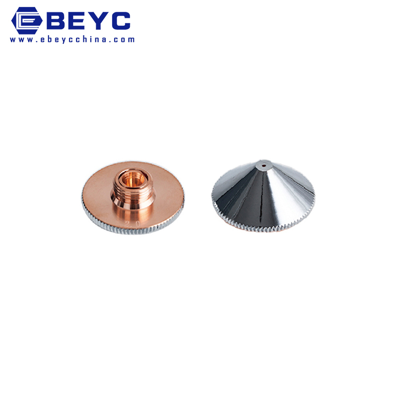 Precitec Ceramic Laser Nozzle - 0.8-6.0mm Caliber, Copper Color With M11 Thread And 28mm Diameter