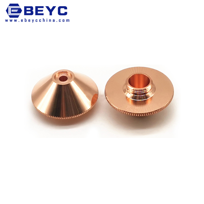 Precitec Ceramic Laser Nozzle - 0.8-6.0mm Caliber, Copper Color With M11 Thread And 28mm Diameter