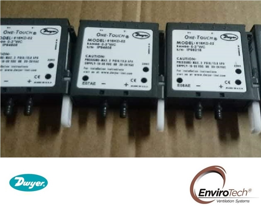 Dwyer 616kd-a-06 Differential Pressure Transmitter - Air, 0-20.00" Wc, +/-0.25% Accuracy, 4-20 Ma Output, Din Rail Mount, Compatible With Non-combustible Gases