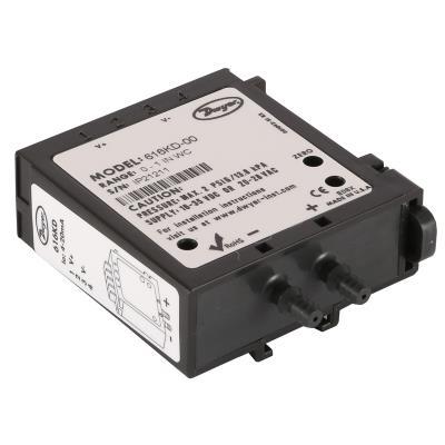 Dwyer 616kd-a-07 Differential Pressure Transmitter - Black Plastic Body, 0-25" W.c. Range, +/- 0.25% Fs Accuracy, 4-20 Ma Output, One-touch Calibration Technology, Compact Design For Oem Applications