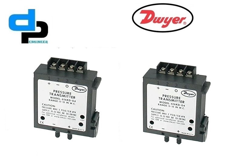 Dwyer 616kd-10-v Differential Pressure Transmitter-v) Accuracy: 2% %