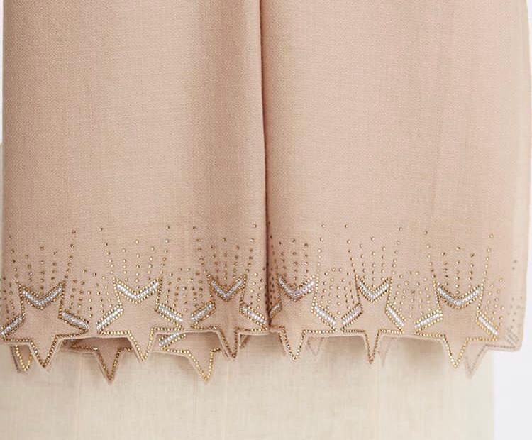 All Color Cashmere Swarovsky Or Crystal Stole