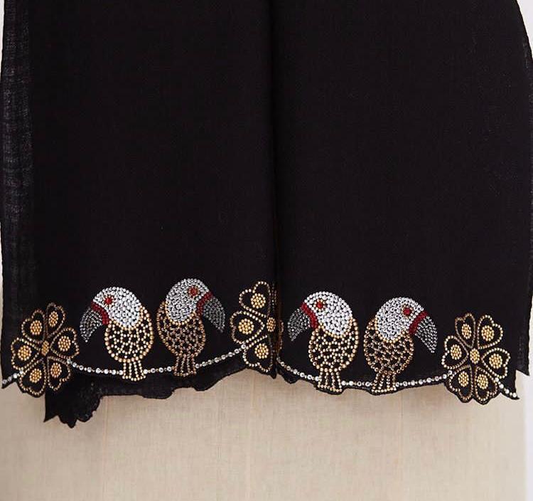 All Color Cashmere Swarovsky Or Crystal Stole
