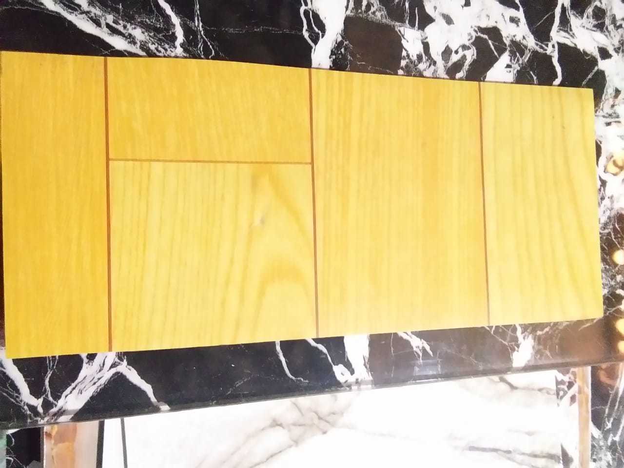 Floor Mat - Laminate, 1200mm X 1800mm, Yellow, 12mm Thickness - Click Lock Installation, Matte Finish, Durable Indoor Flooring Solution